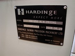 Hardinge SV-150 ex Ministry of Defence - Hardly Used