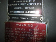 Giddings & Lewis Fraser Type MC Endomatic Facing Centring Machine